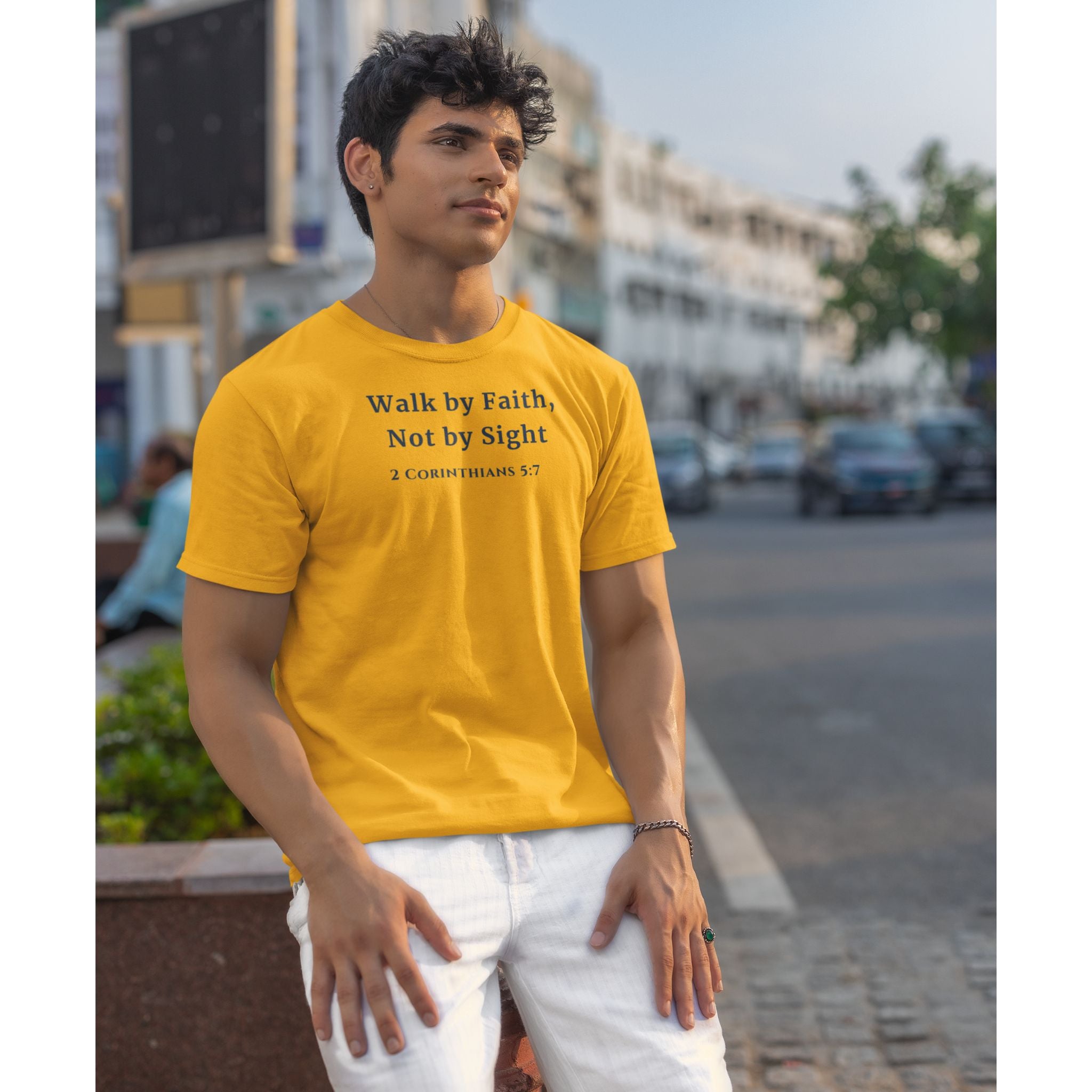 Walk by Faith, Not by Sight Christian T-Shirt