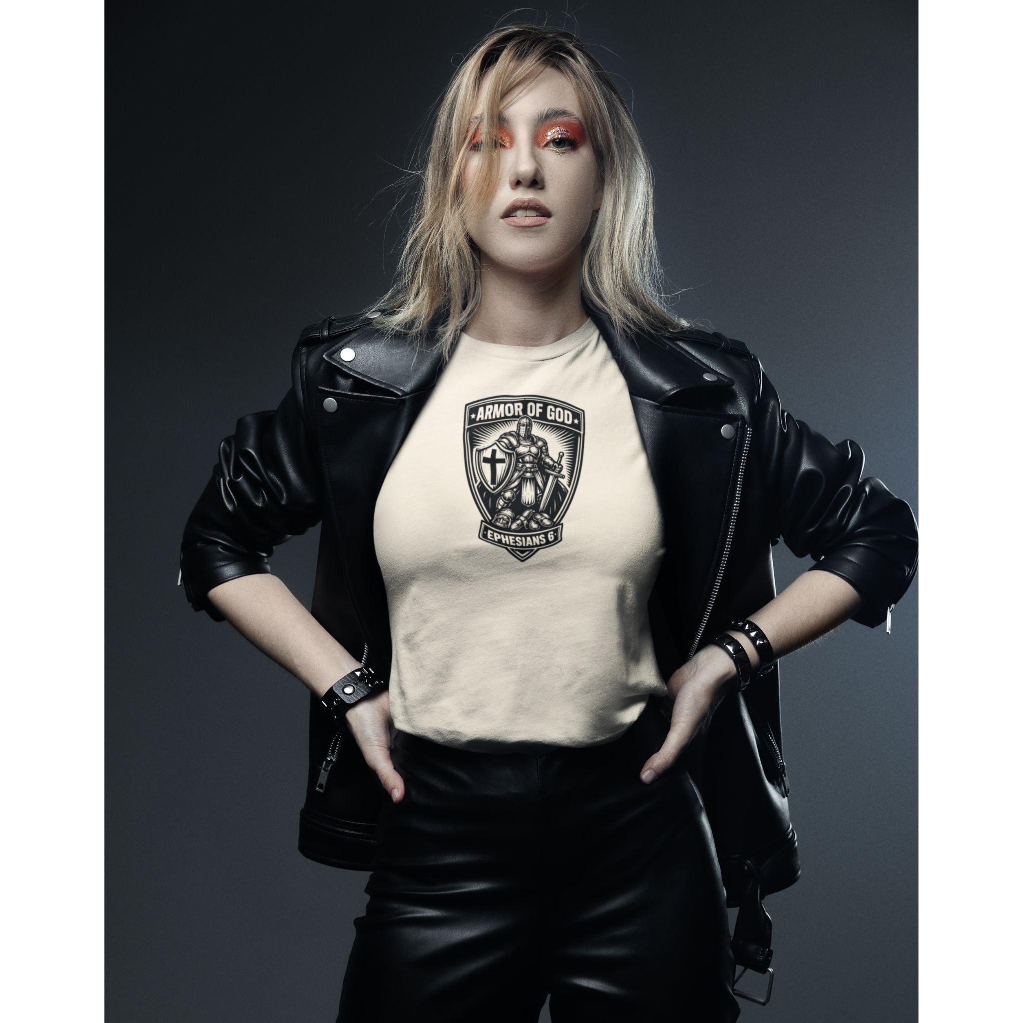 Armor of God Christian T-Shirt | Minimalist Black Graphic