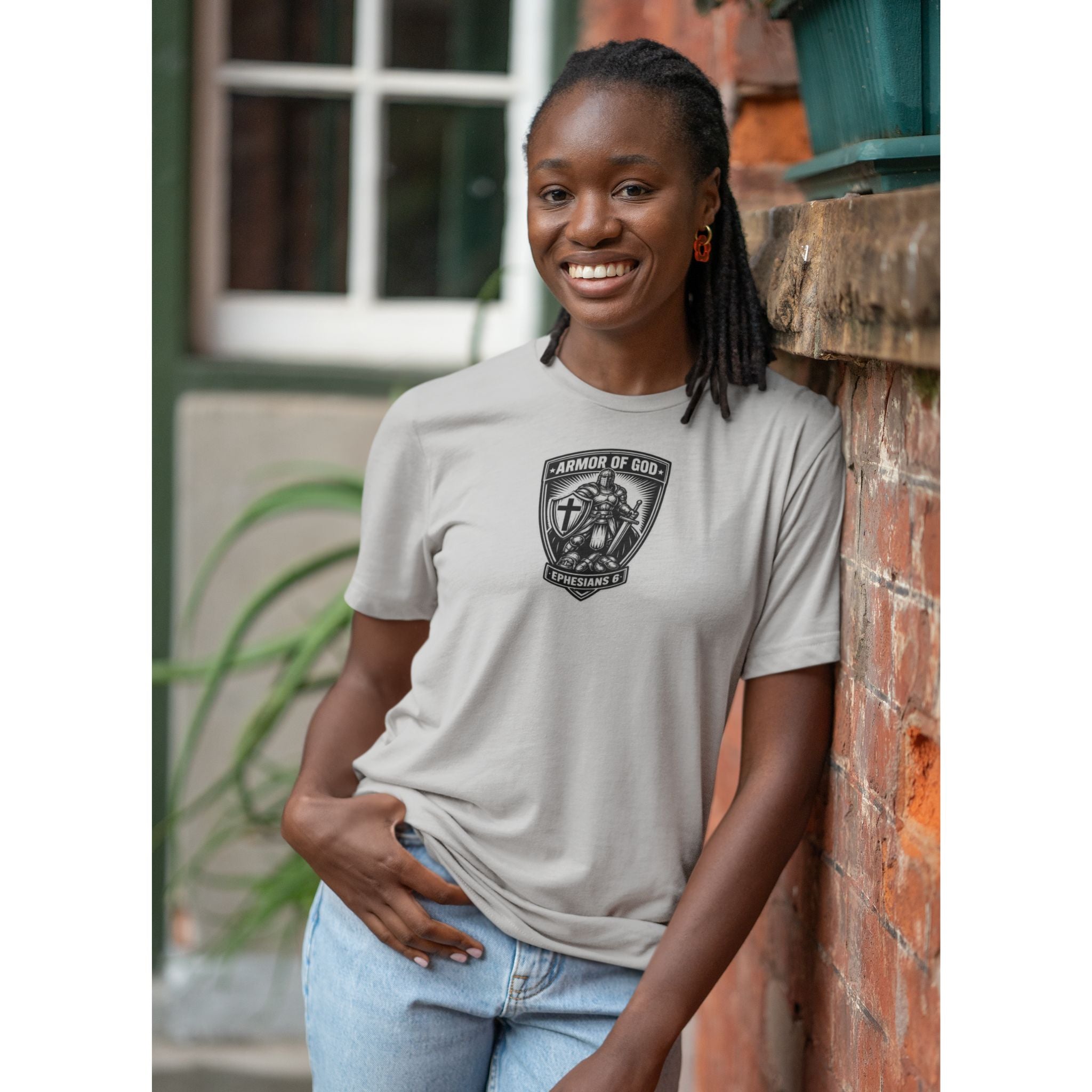 Armor of God Christian T-Shirt | Minimalist Black Graphic