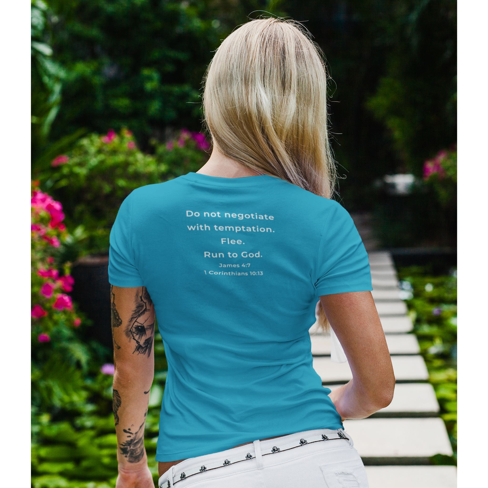 Do Not Negotiate With Temptation Christian T-Shirt - Founders Edition