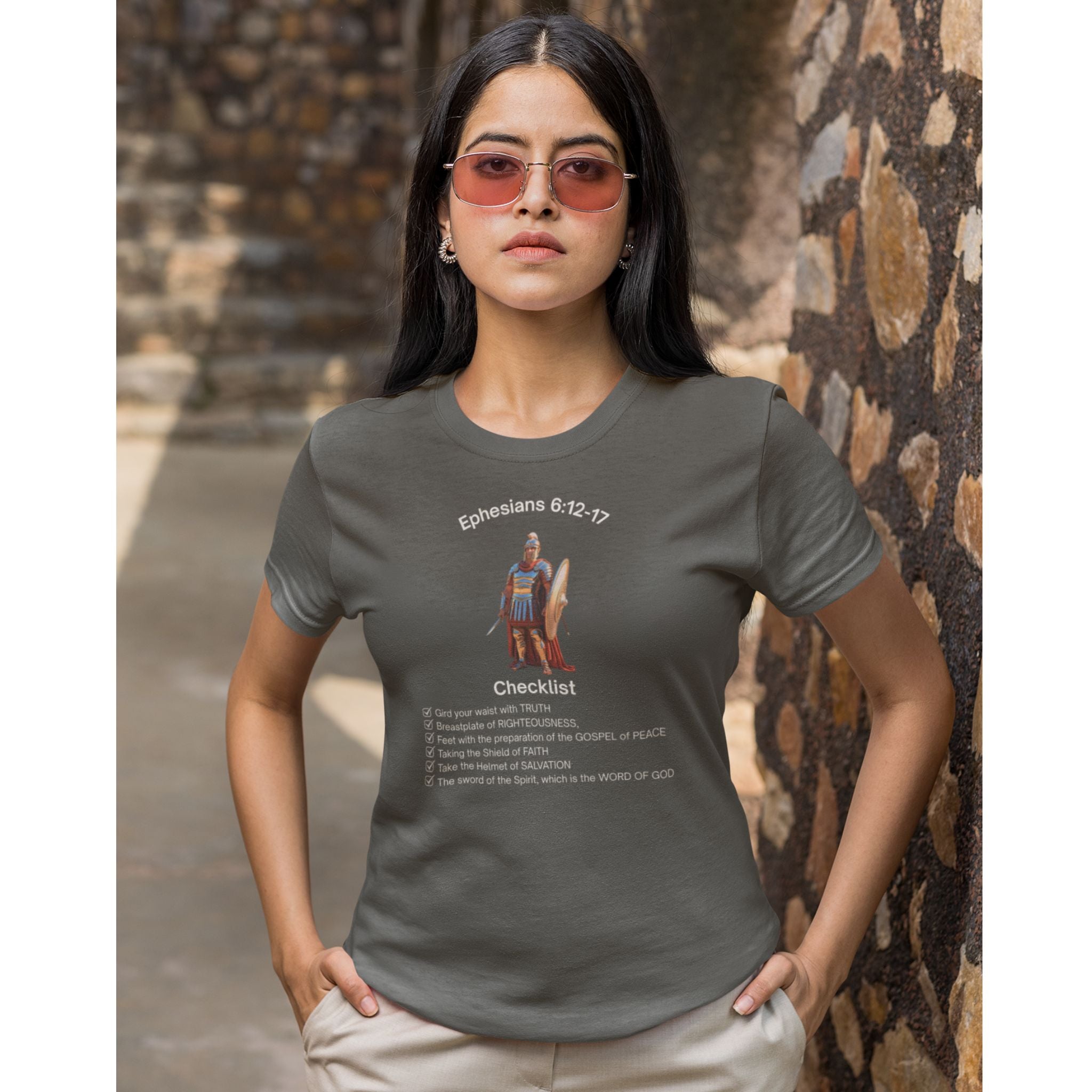 Armor of God Christian T-Shirt — Ephesians 6 Faith Design