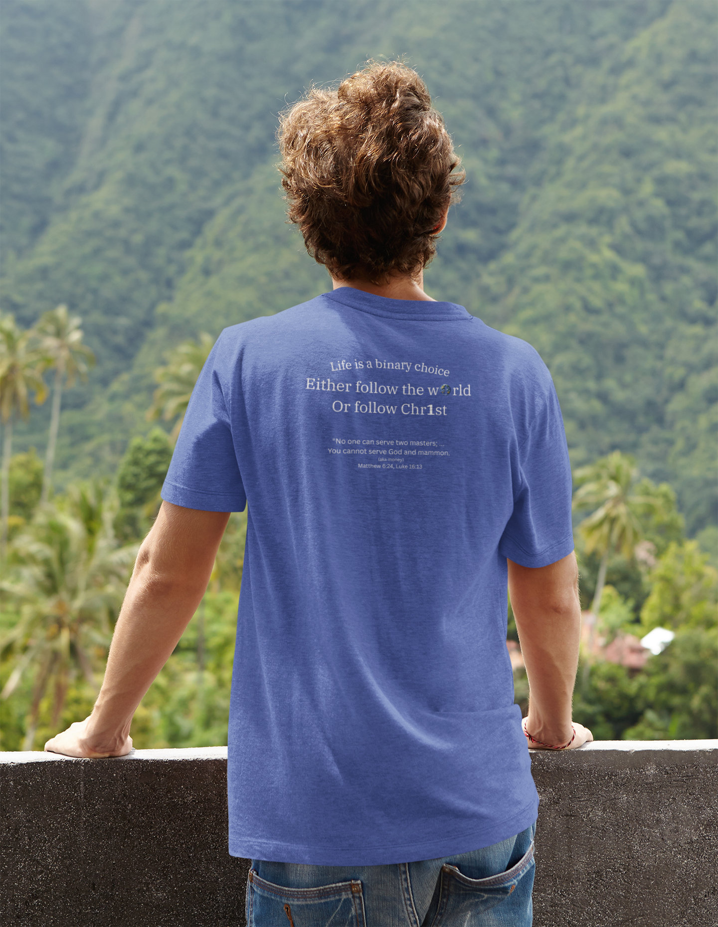 Binary Choice — Christian T-Shirt | Faith Has No Middle Ground — Lampstand