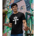 Crown and Cross Christian T-Shirt – Christ the King Faith Graphic Tee