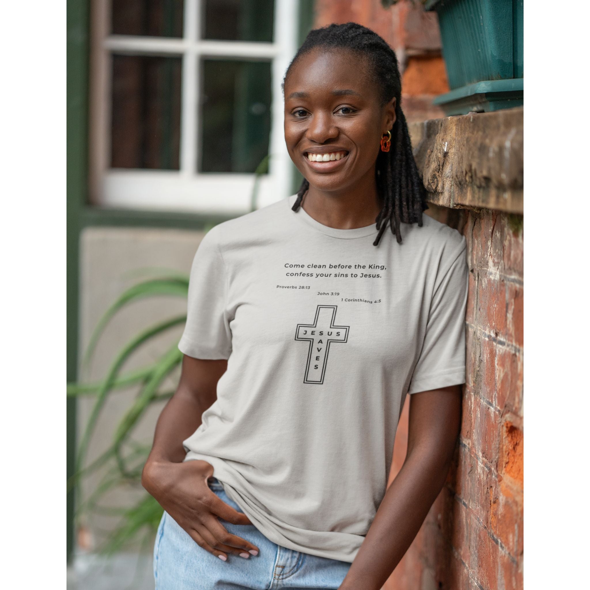 Come Clean Before the King — Christian T-Shirt | Repentance Faith Graphic | Front Print
