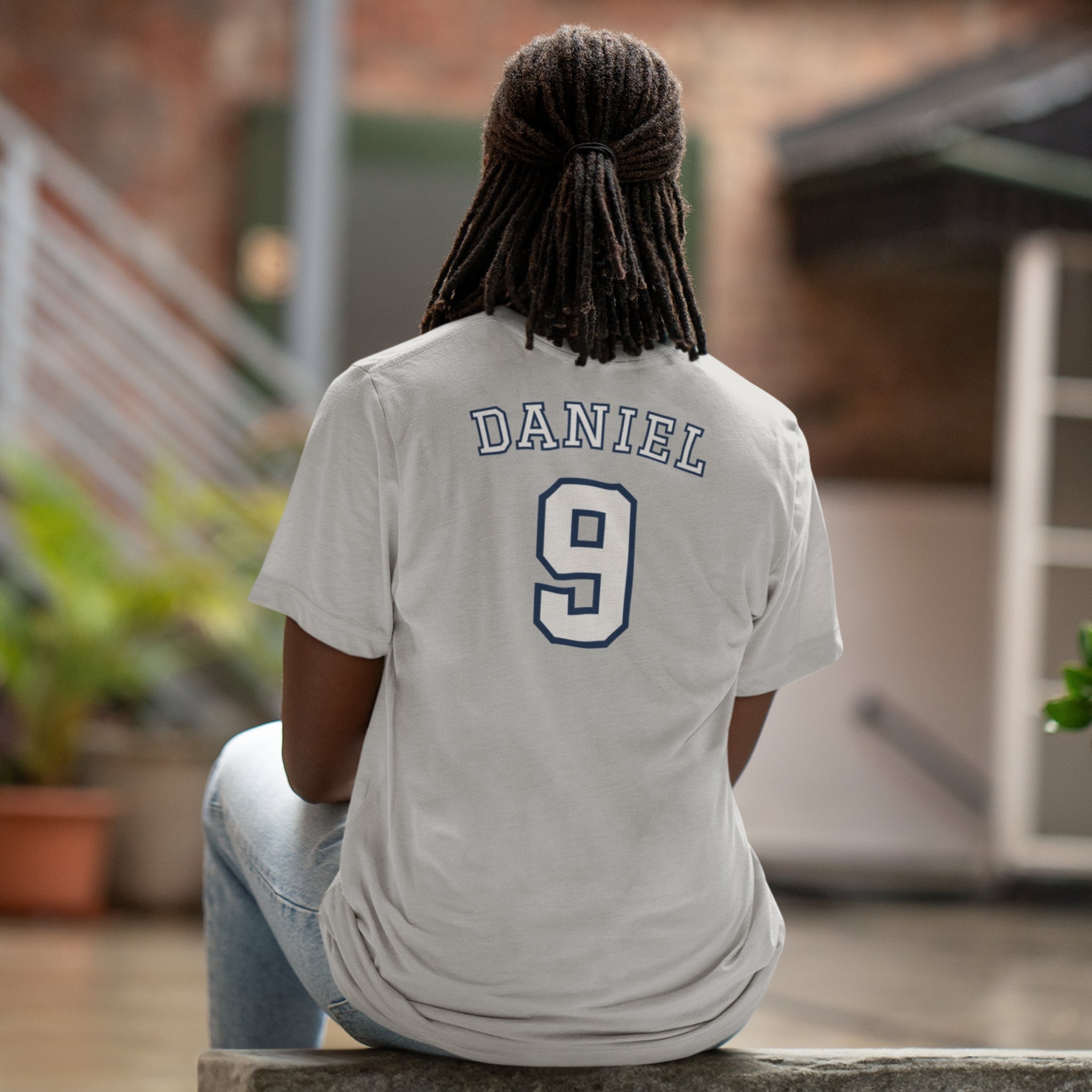 Daniel 9 Jersey Tee - Christian T-Shirt | Back Print | The Faith Roster