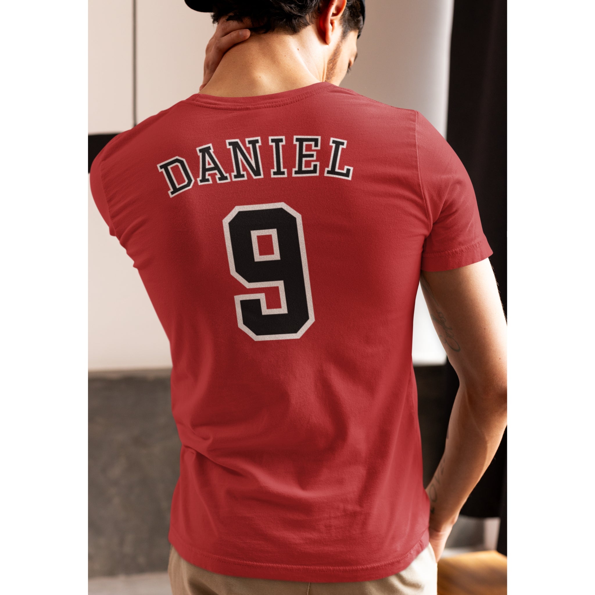 Daniel 9 Jersey Tee - Christian T-Shirt | Back Print | The Faith Roster