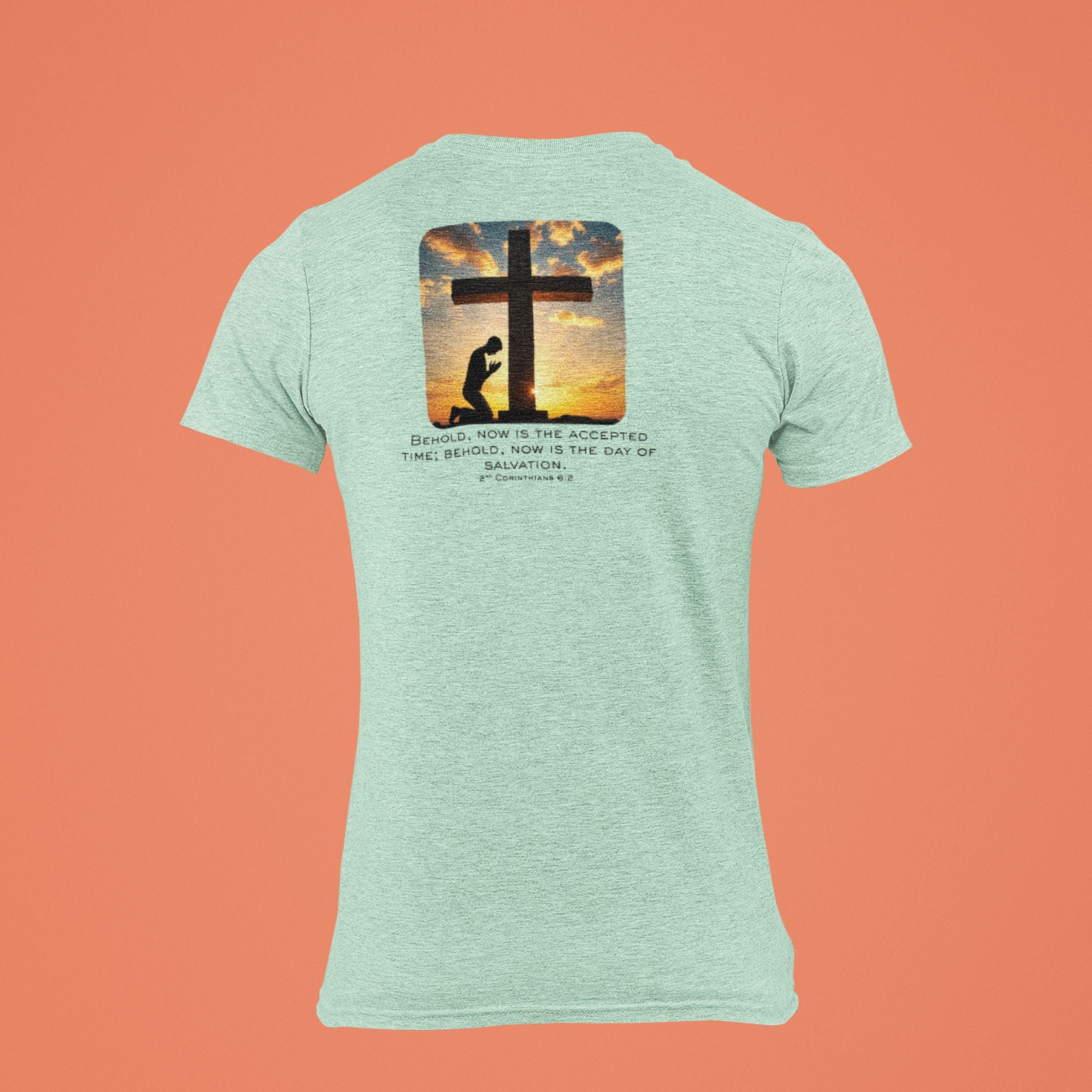 Day of Salvation — Christian T-Shirt | Salvation & Hope Back Print | Pastel