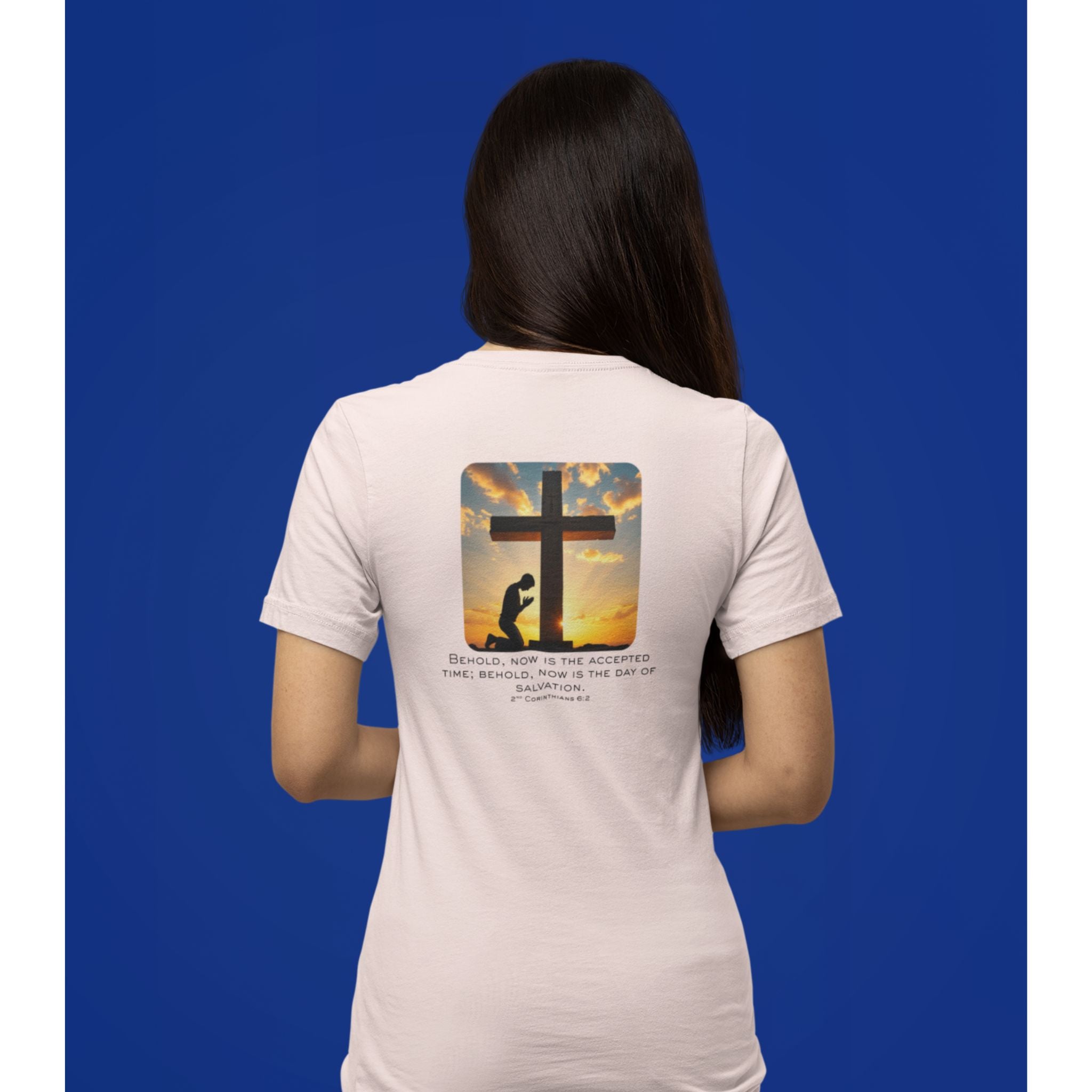 Day of Salvation — Christian T-Shirt | Salvation & Hope Back Print | Pastel