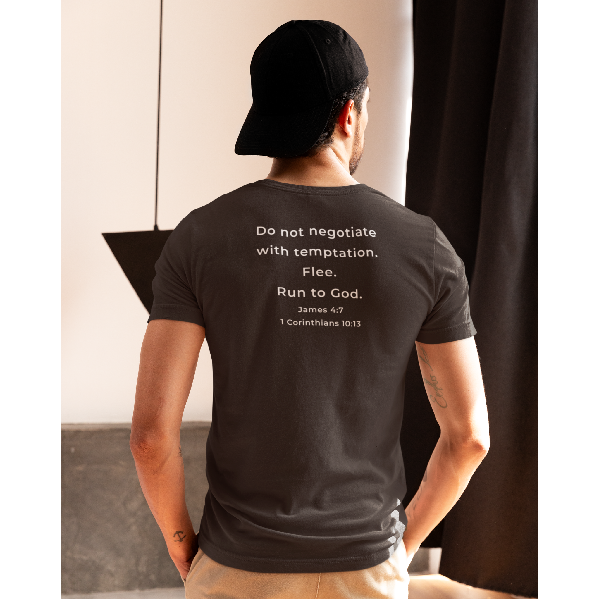 Do Not Negotiate With Temptation Christian T-Shirt - Founders Edition