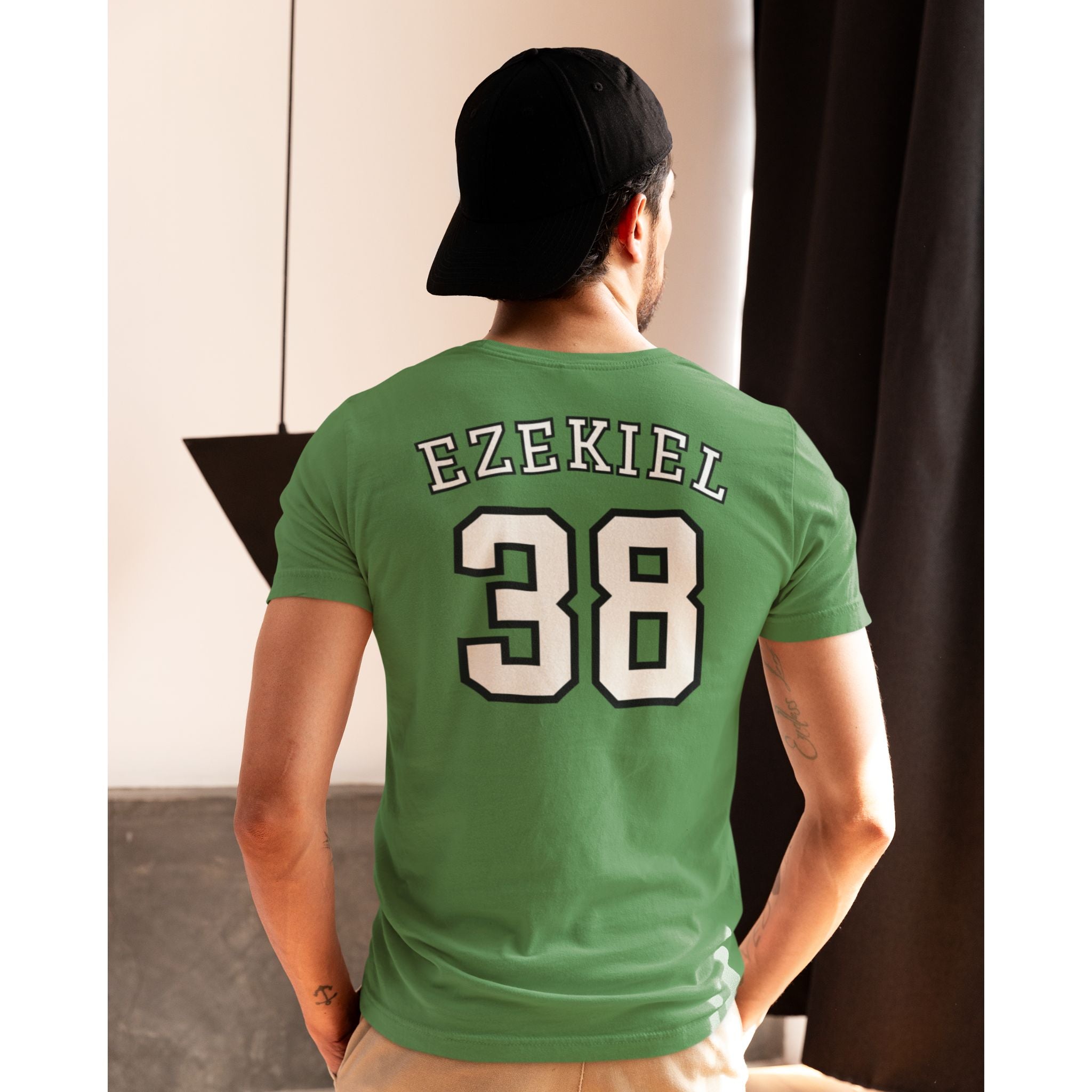 Ezekiel 38 Jersey Tee - Christian T-Shirt | Back Print | The Faith Roster