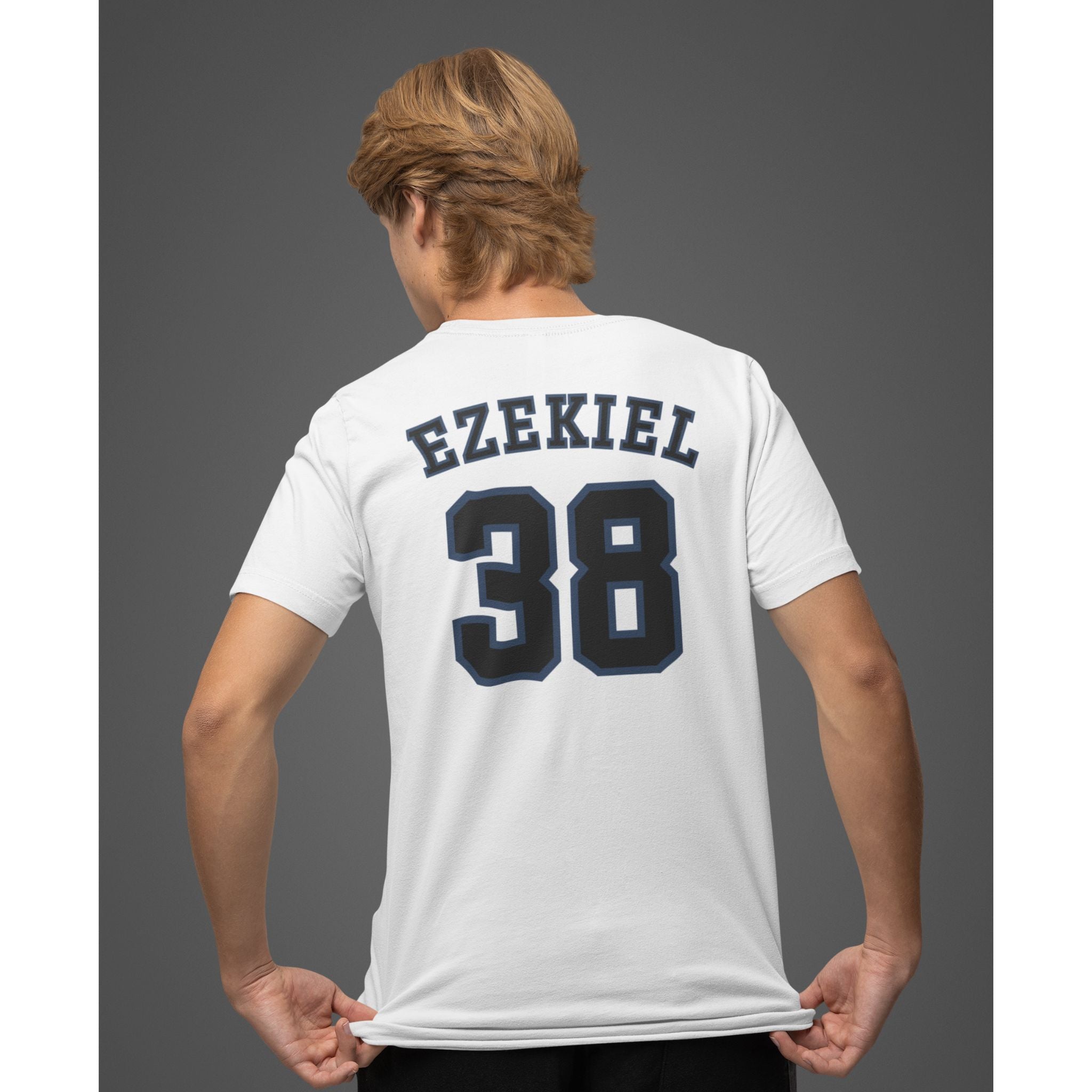 Ezekiel 38 Jersey Tee - Christian T-Shirt | Back Print | The Faith Roster