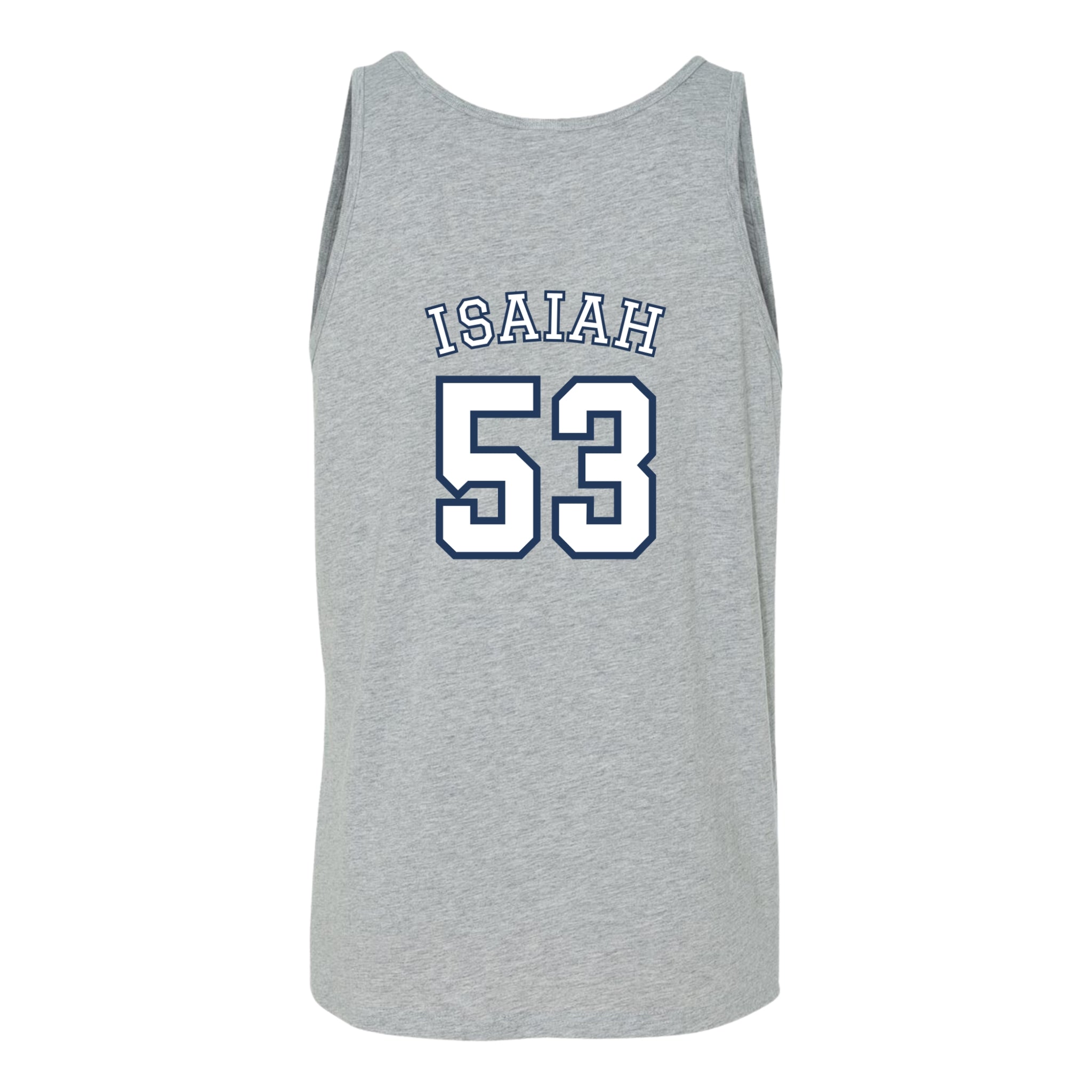 Isaiah 53 Jersey Tank - Christian Tank Top | Back Print | The Faith Roster