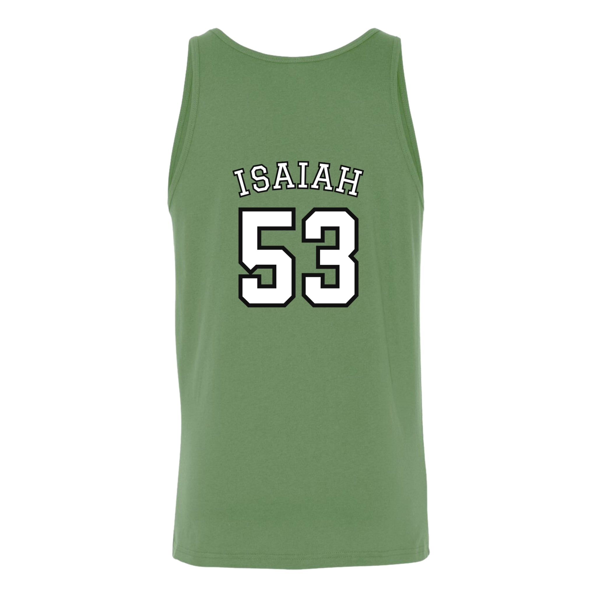 Isaiah 53 Jersey Tank - Christian Tank Top | Back Print | The Faith Roster