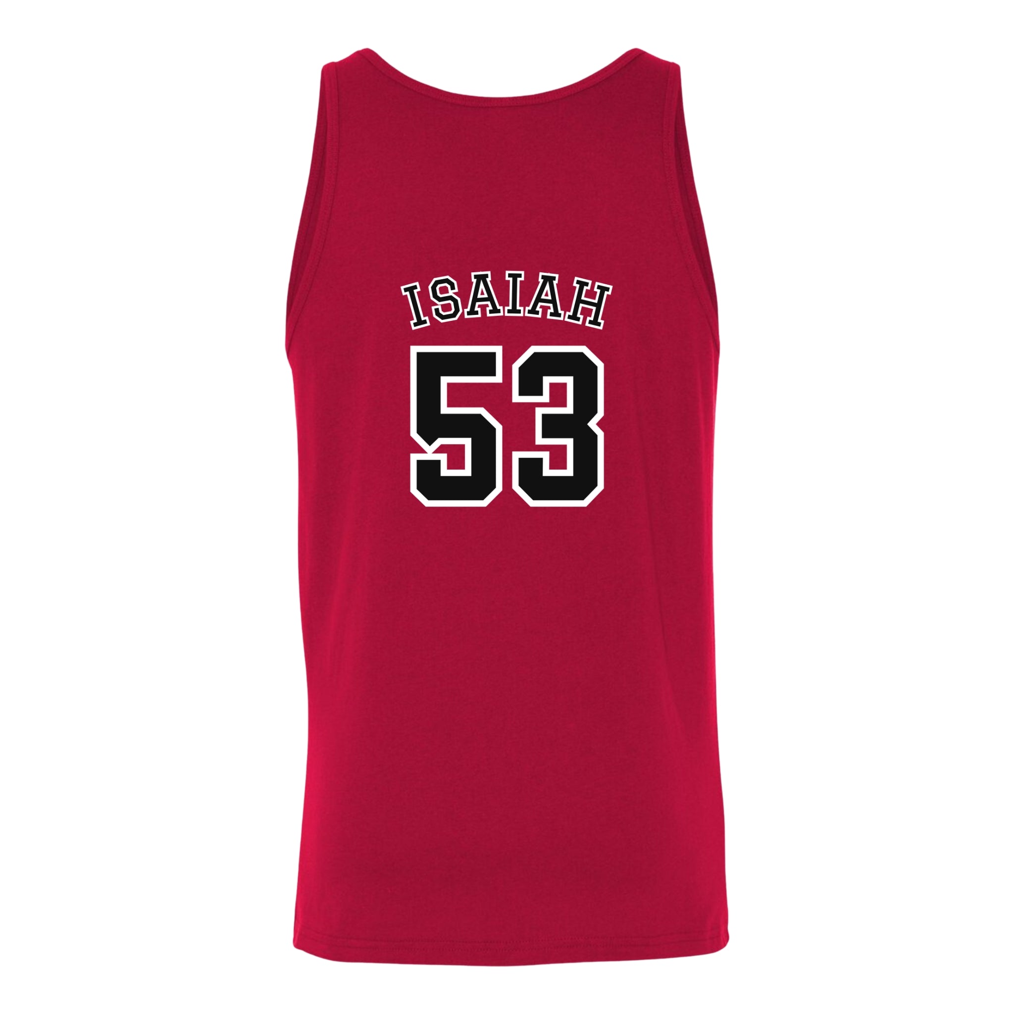Isaiah 53 Jersey Tank - Christian Tank Top | Back Print | The Faith Roster