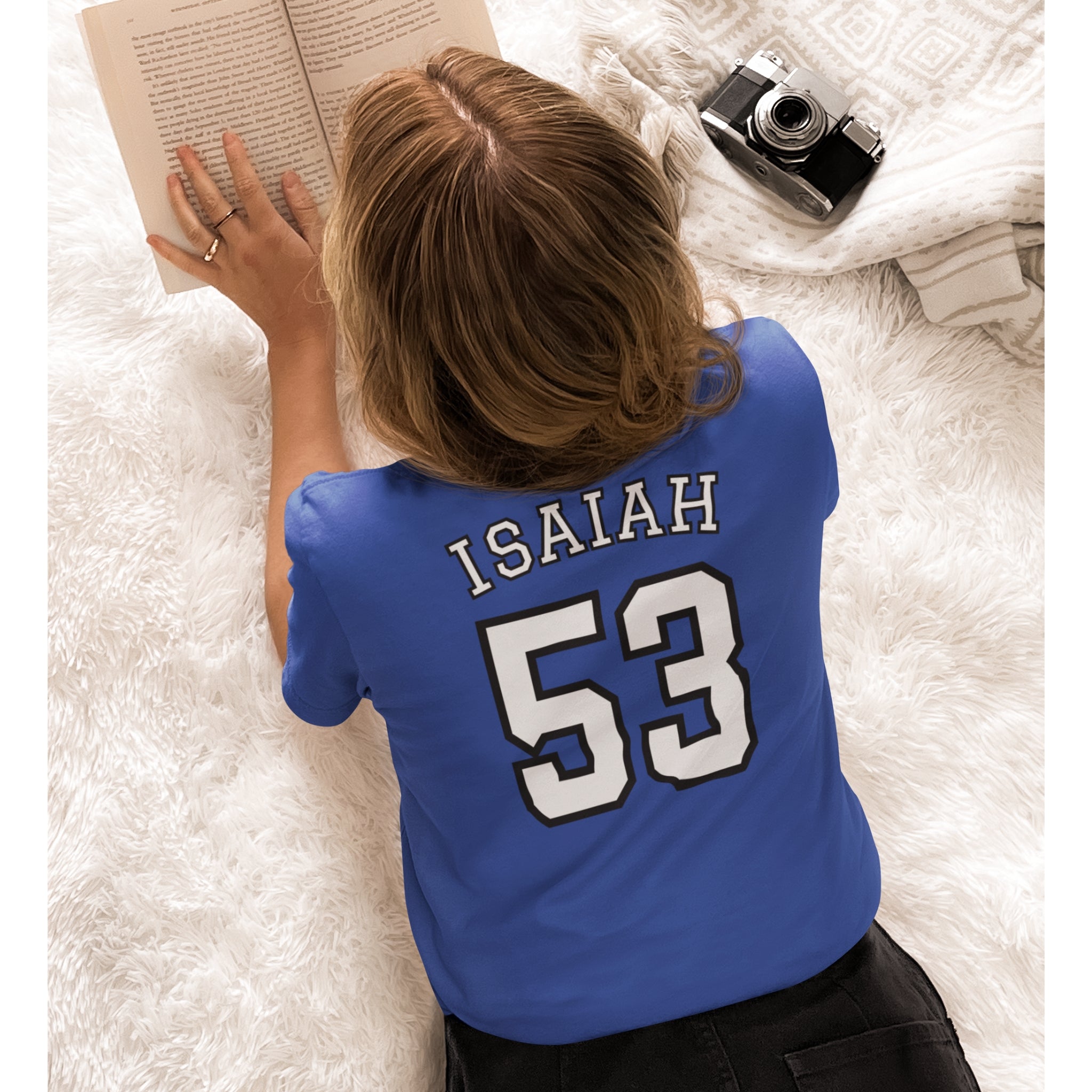 Isaiah 53 Jersey Tee - Christian T-Shirt | Back Print | The Faith Roster