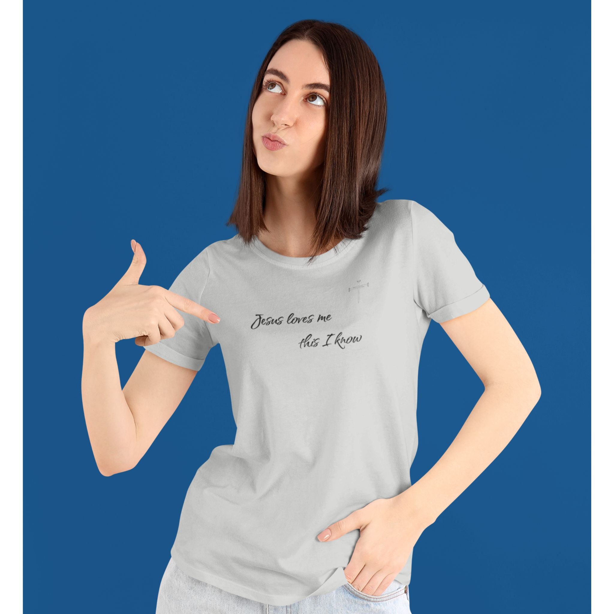 Jesus Loves Me — Christian T-Shirt | Childlike Faith Front Print | Founders Edition