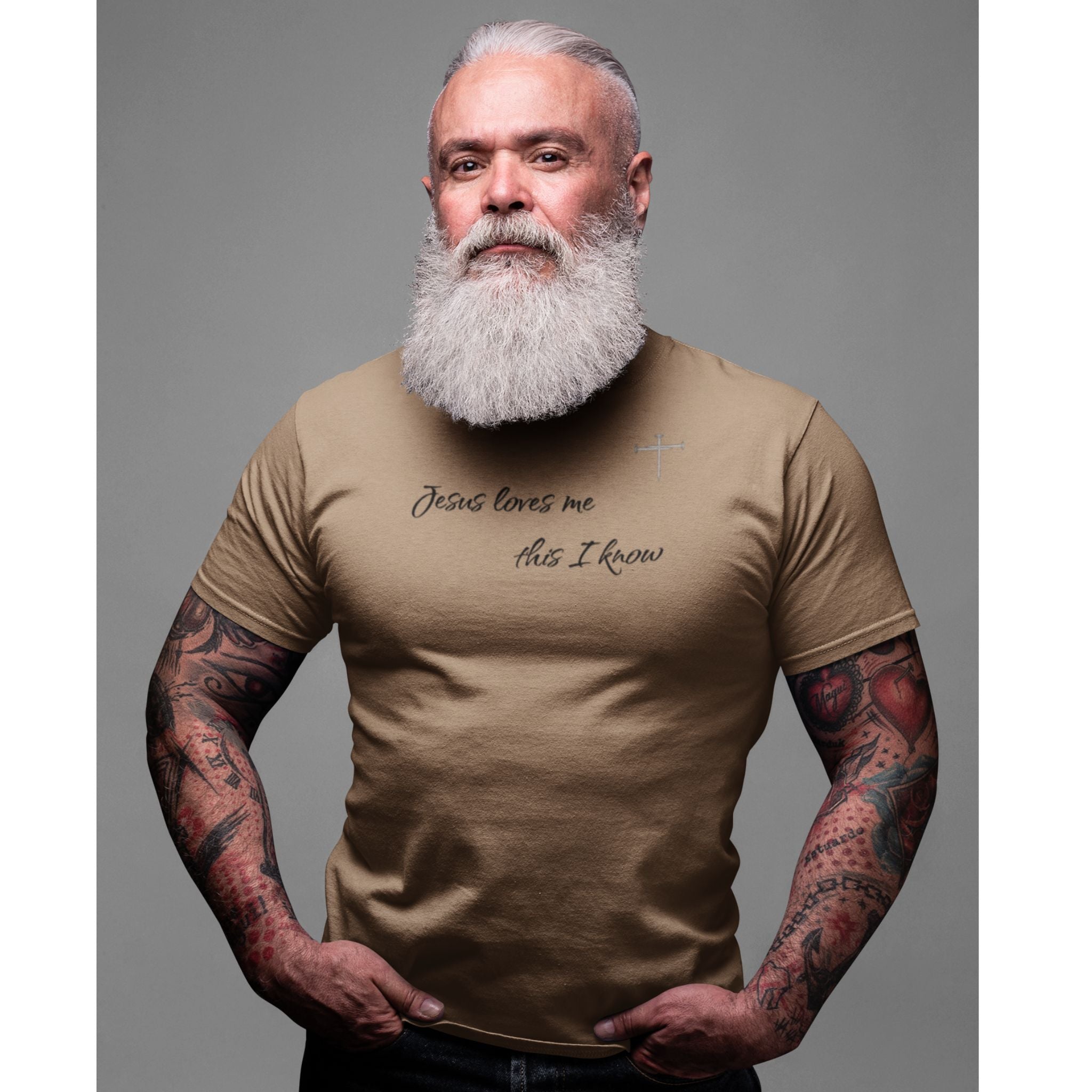 Jesus Loves Me — Christian T-Shirt | Childlike Faith Front Print | Founders Edition