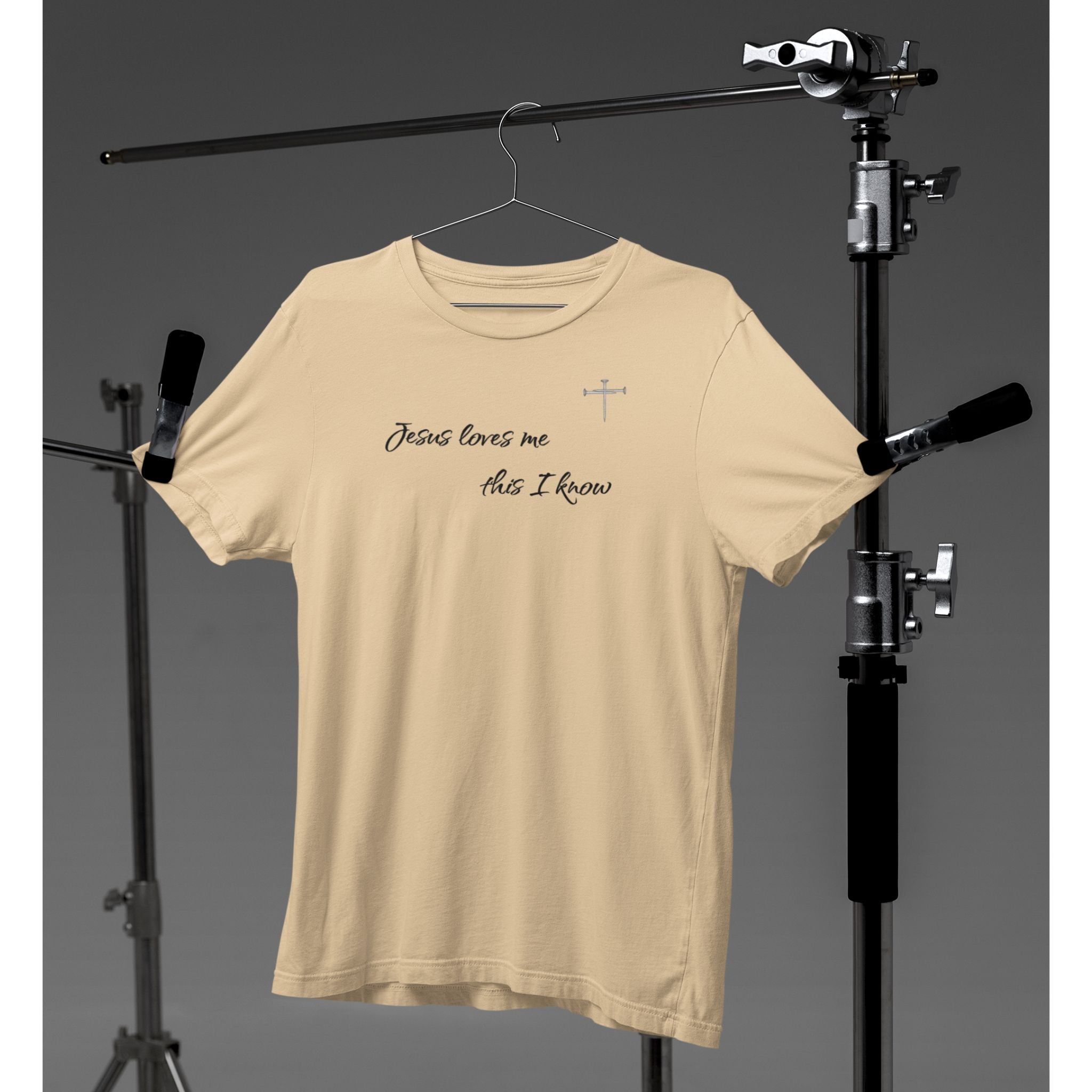 Jesus Loves Me — Christian T-Shirt | Childlike Faith Front Print | Founders Edition