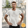 Christian t-shirt featuring the message "Jesus + Nothing = Everything" printed on the front.