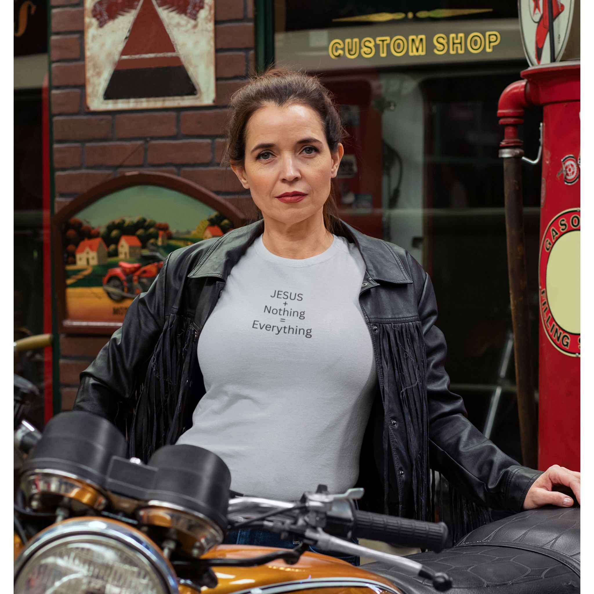 Jesus Plus Nothing — Christian T-Shirt | Faith-Centered Minimalist Front Print | Minimalist Edition