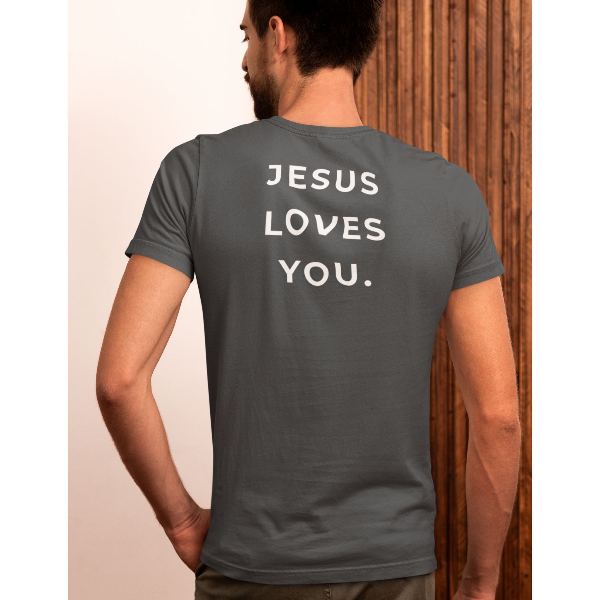 Jesus Loves You Back Print Christian T-Shirt | Bold Faith Message
