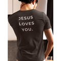 Jesus Loves You Back Print Christian T-Shirt | Bold Faith Message