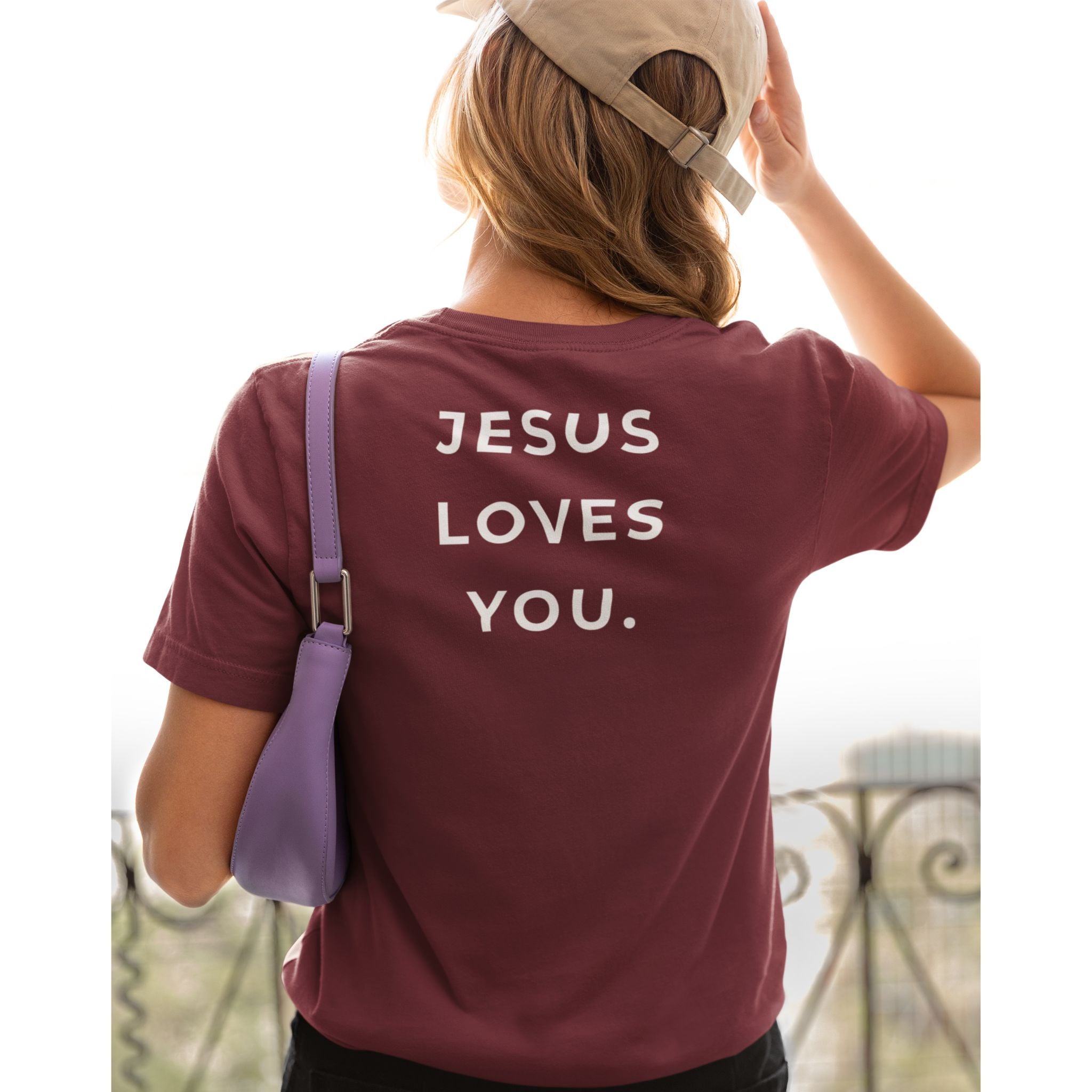 Jesus Loves You Back Print Christian T-Shirt | Bold Faith Message