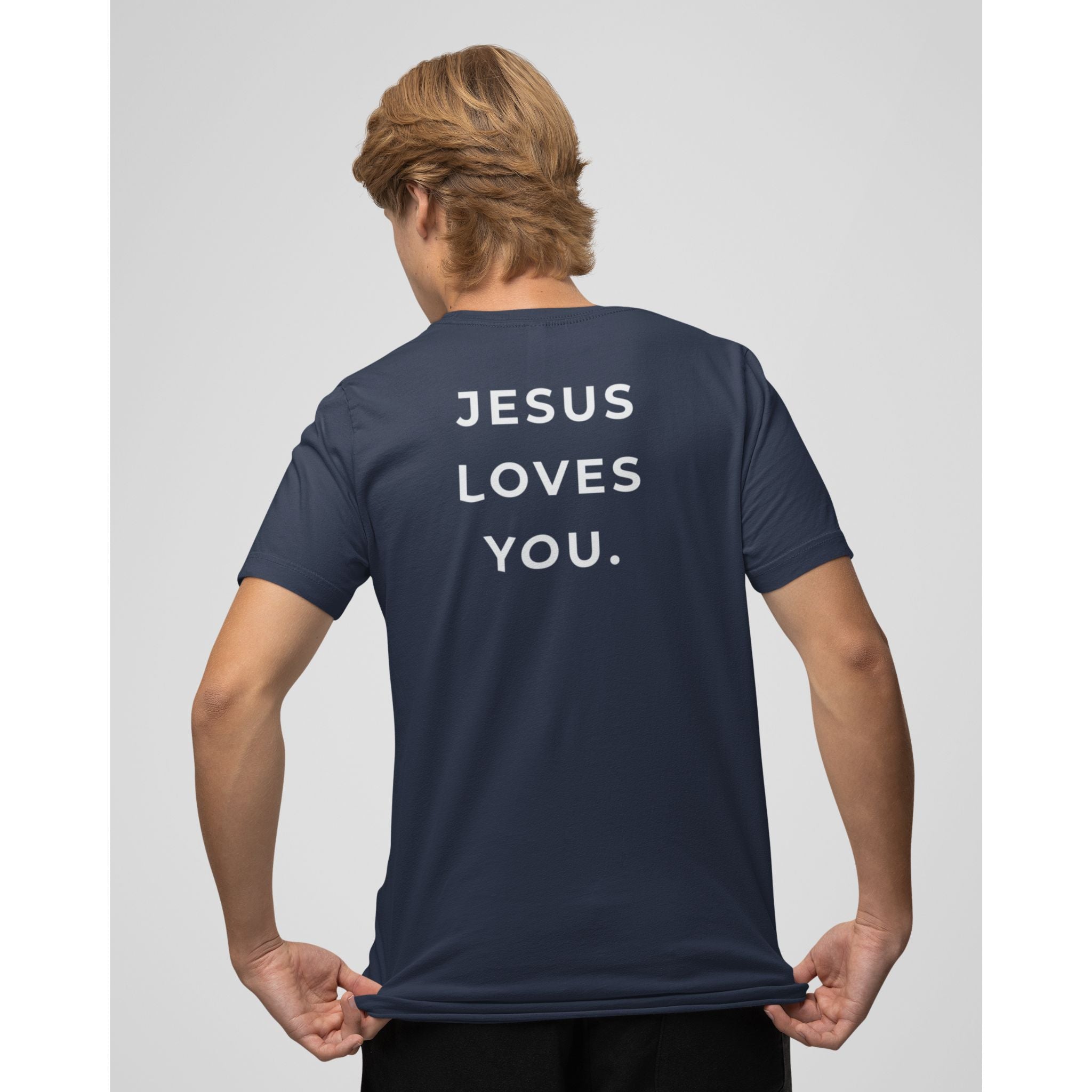 Jesus Loves You Back Print Christian T-Shirt | Bold Faith Message