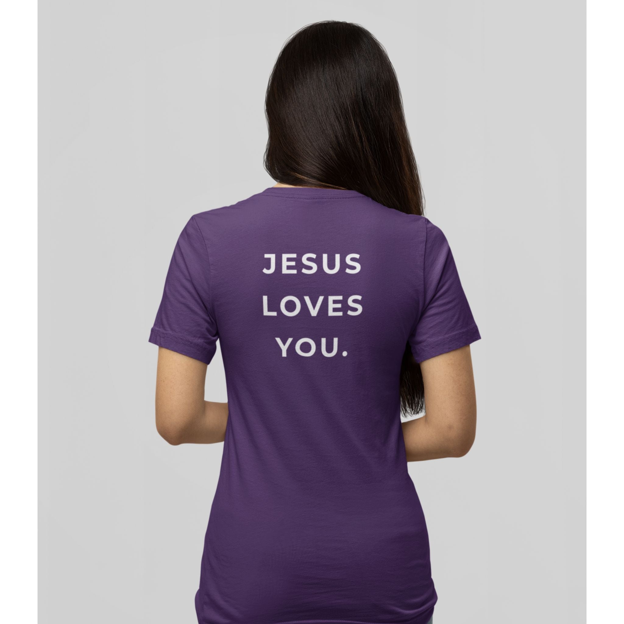 Jesus Loves You Back Print Christian T-Shirt | Bold Faith Message