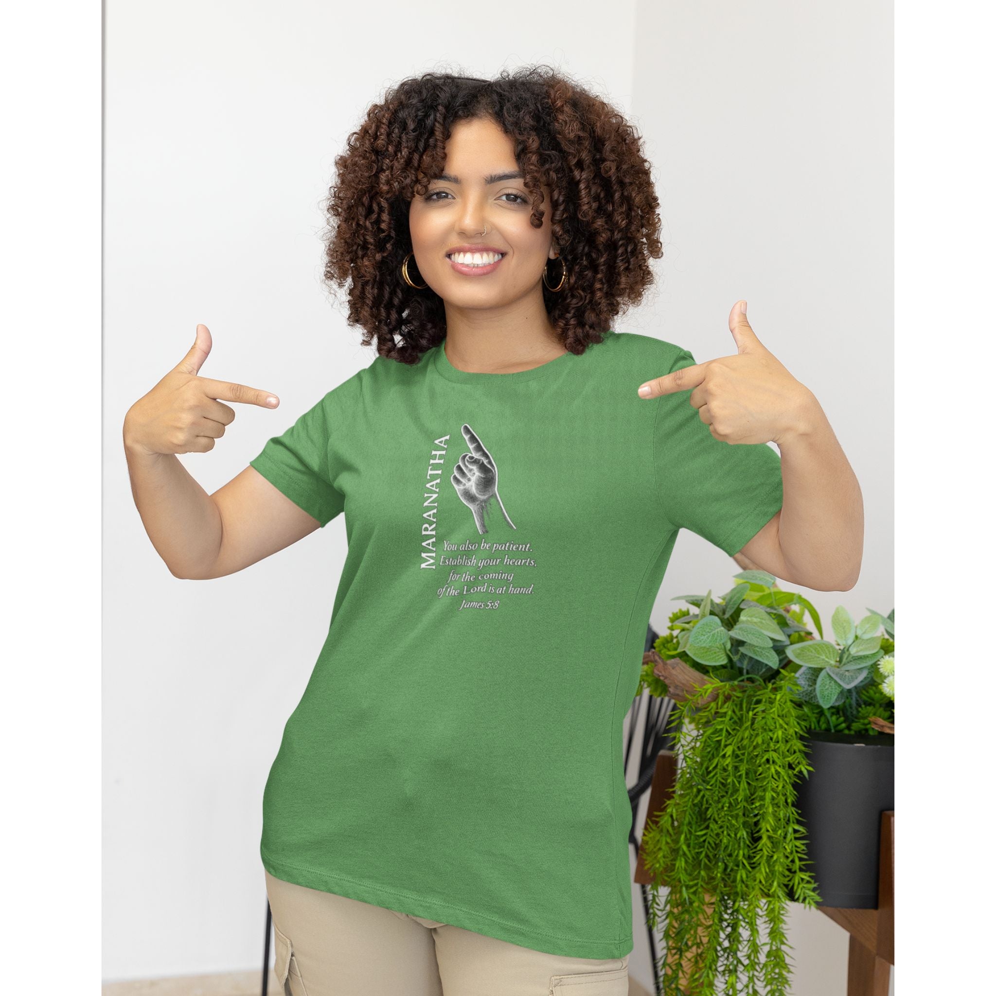 Maranatha — Christian T-Shirt | Ready Hearts, Steadfast Faith — Lampstand