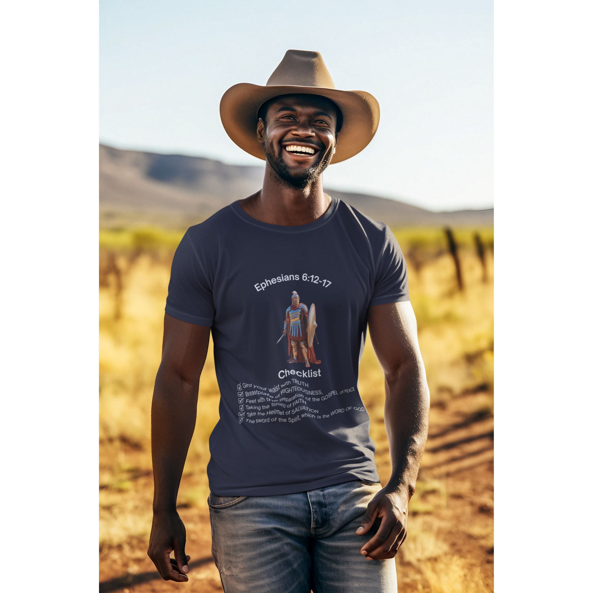 Armor of God Christian T-Shirt — Ephesians 6 Faith Design