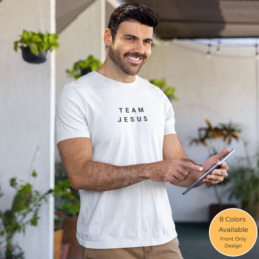 Team Jesus — Christian T-Shirt | Bold Faith Statement Front Print | Minimalist Edition