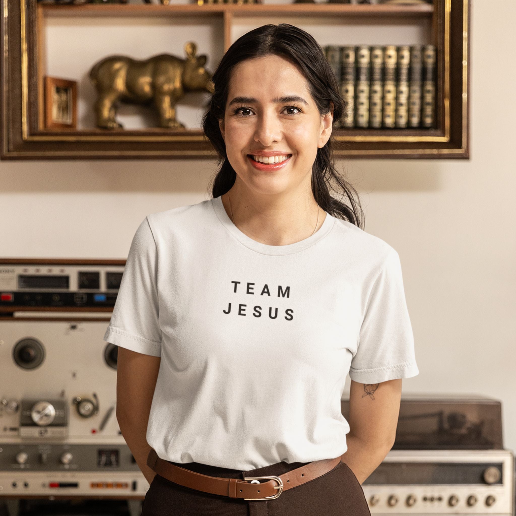 Team Jesus — Christian T-Shirt | Bold Faith Statement Front Print | Minimalist Edition