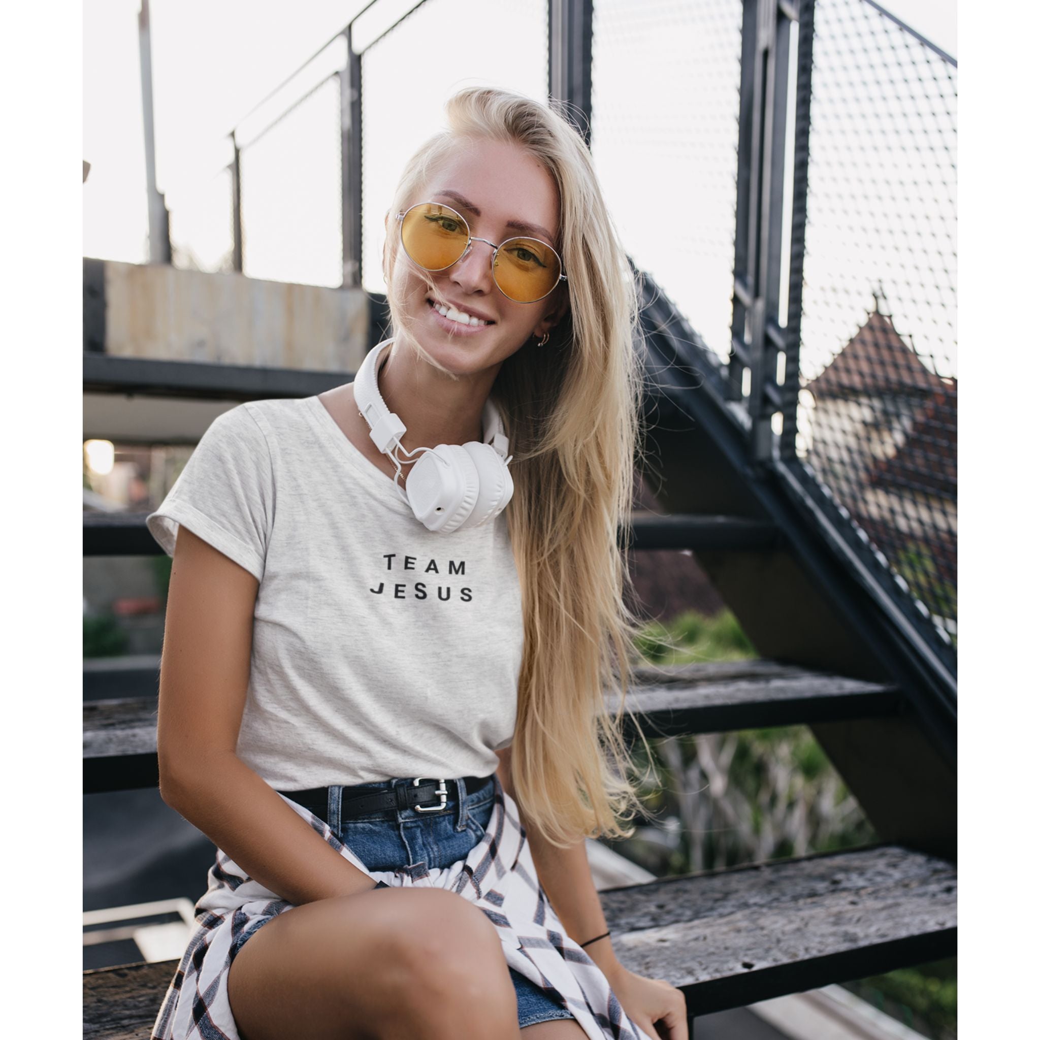 Team Jesus — Christian T-Shirt | Bold Faith Statement Front Print | Minimalist Edition