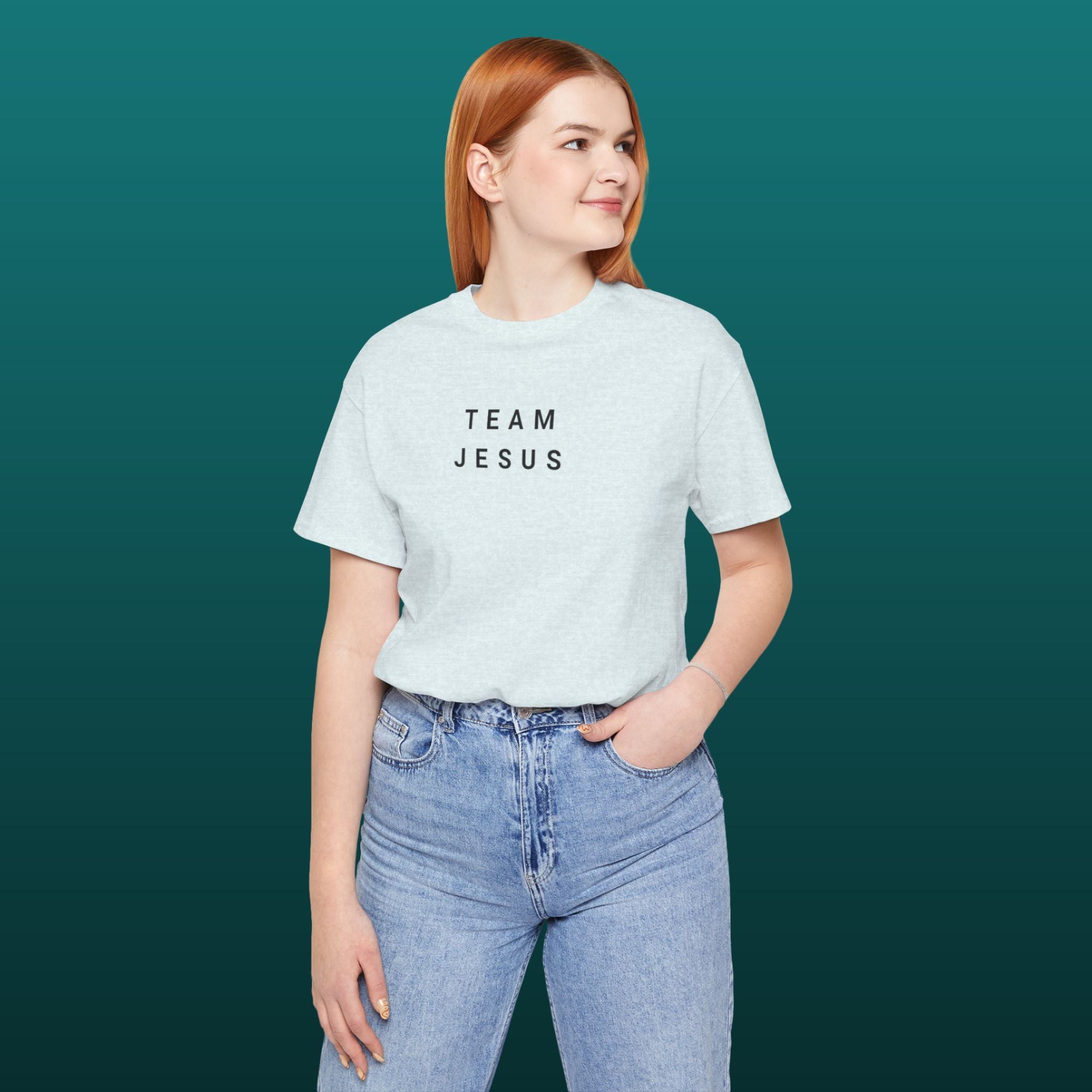Team Jesus — Christian T-Shirt | Bold Faith Statement Front Print | Minimalist Edition