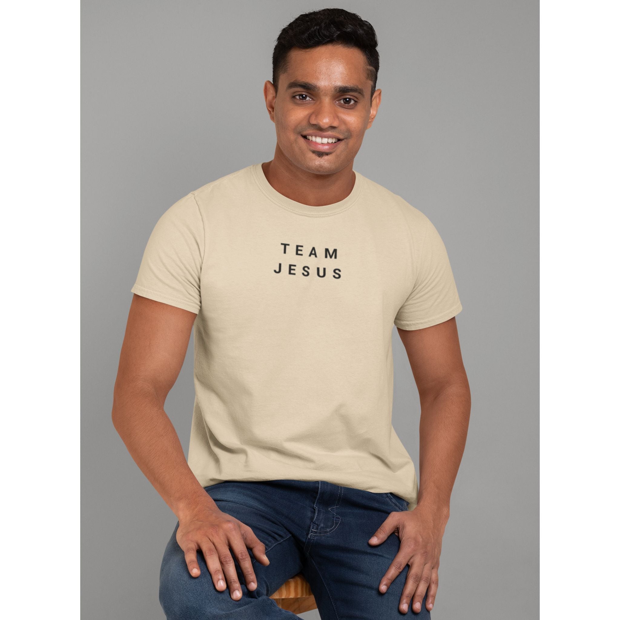 Team Jesus — Christian T-Shirt | Bold Faith Statement Front Print | Minimalist Edition