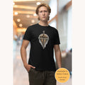 Christian t-shirt featuring a cross with a crown of thorns and the phrase "Tetelestai - It Is Finished" printed on the front.