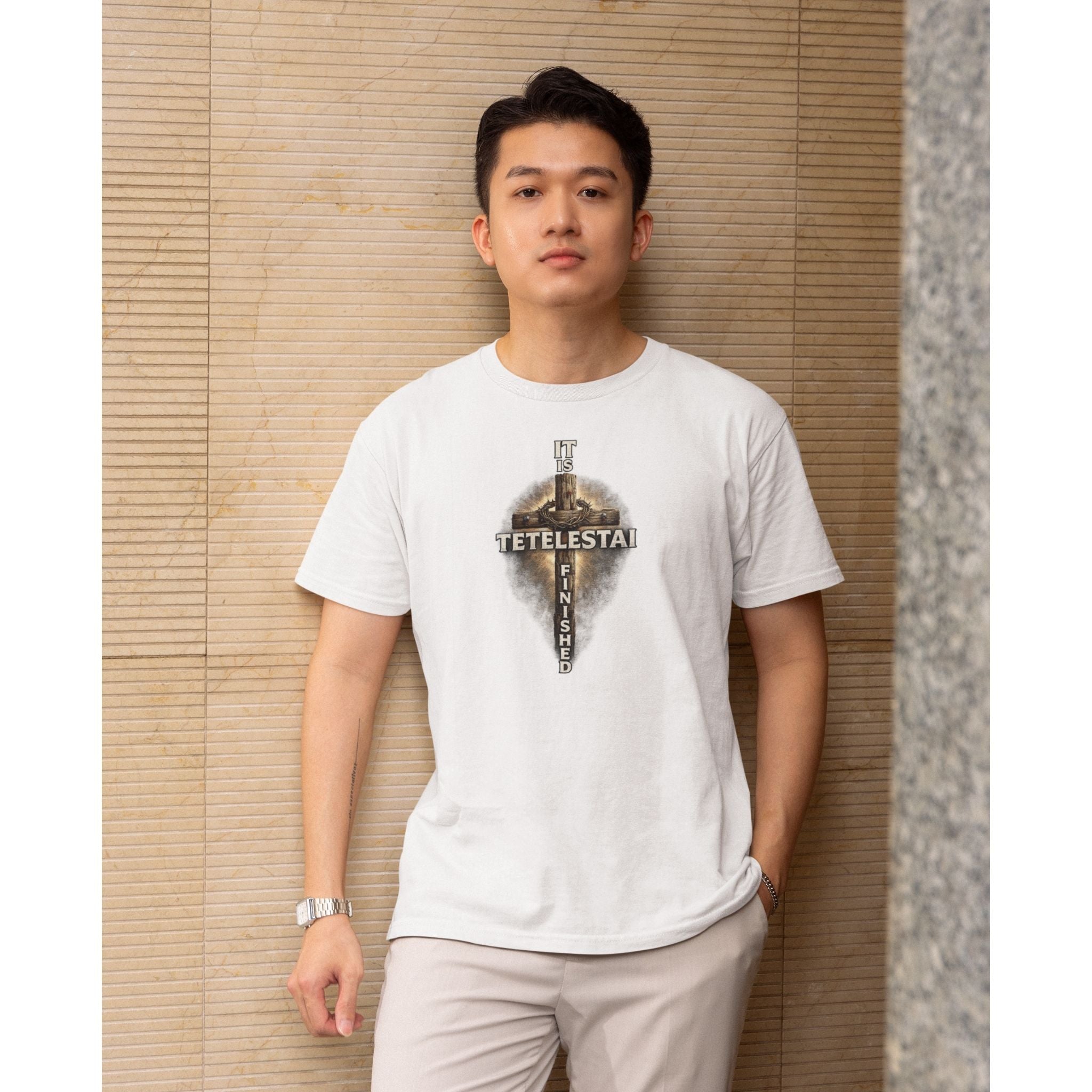Tetelestasi — Christian T-Shirt | It Is Finished | John 19:30