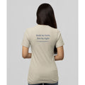 Walk by Faith, Not by Sight Back Print Christian T-Shirt | 2 Corinthians 5:7
